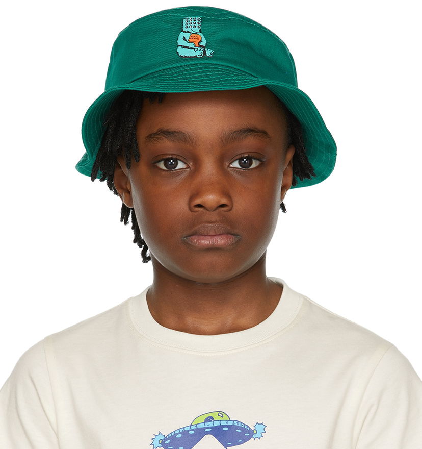 Капелюх Brain Dead Brain Dead Bear Brain Bucket Hat Зелений | BDS21H10002137BL04