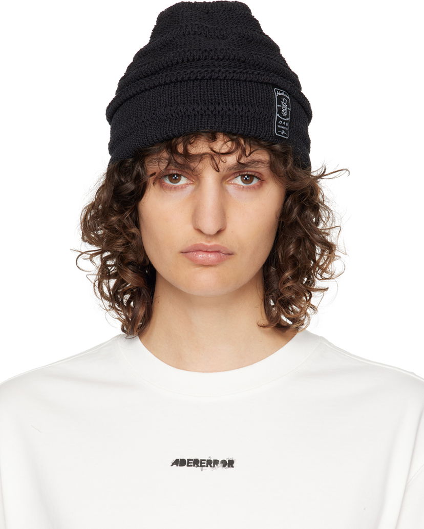 Шапка ADER ERROR Montblanc Black Knitted Beanie чорний | BMADSSHW0503BK
