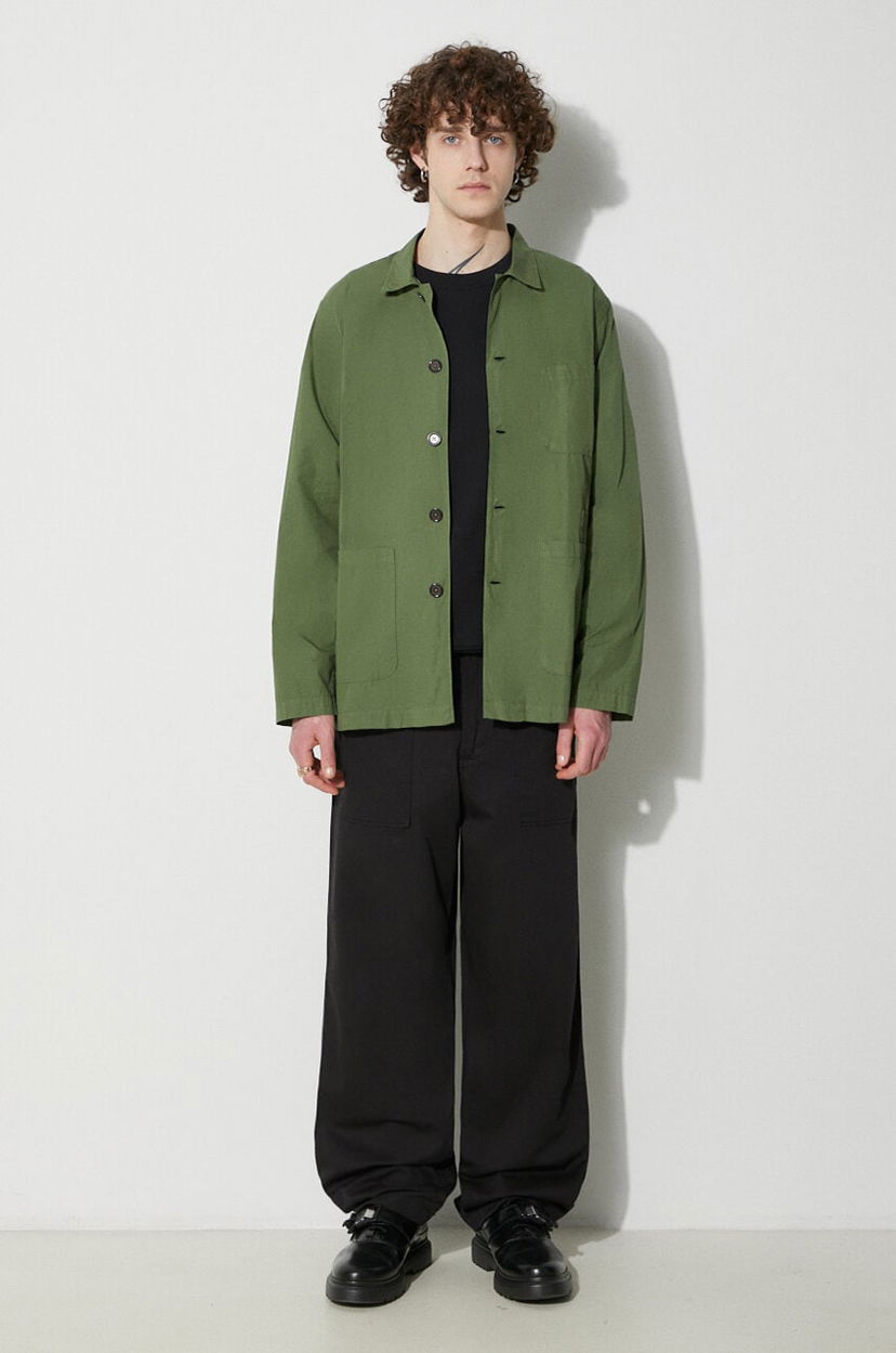 Сорочка Universal Works Universal Works Bakers Overshirt, Relaxed Fit Зелений | 30680.BIRCH