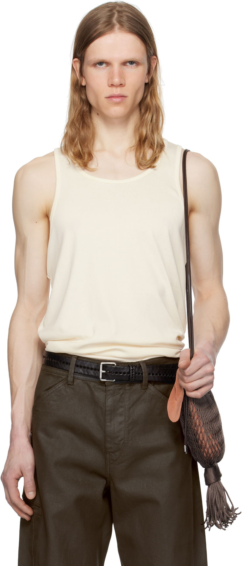Безрукавка LEMAIRE Lemaire Cotton Tank Top бежевий | TO1336 LJ1016