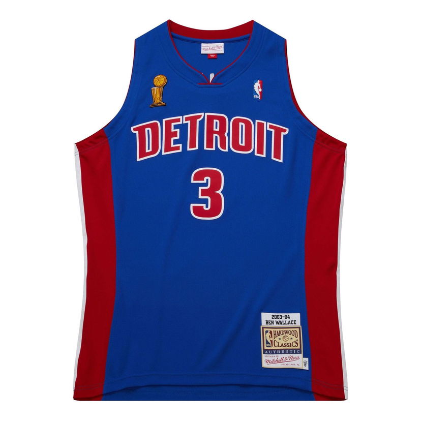 Джерсі Mitchell & Ness NBA Detroit Pistons 2004 Finals Jersey 'Ben Wallace 3' Синій | AJY46501-DPI03BWAROYA