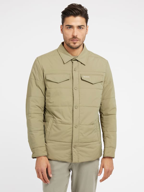 Сорочка GUESS Padded Technical бежевий | M3GL18WF4B2, 0