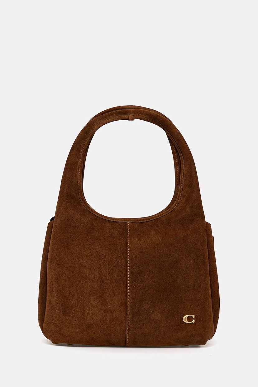 Сумка Coach Coach Lana Suede Shoulder Bag Коричневий | CBZ96