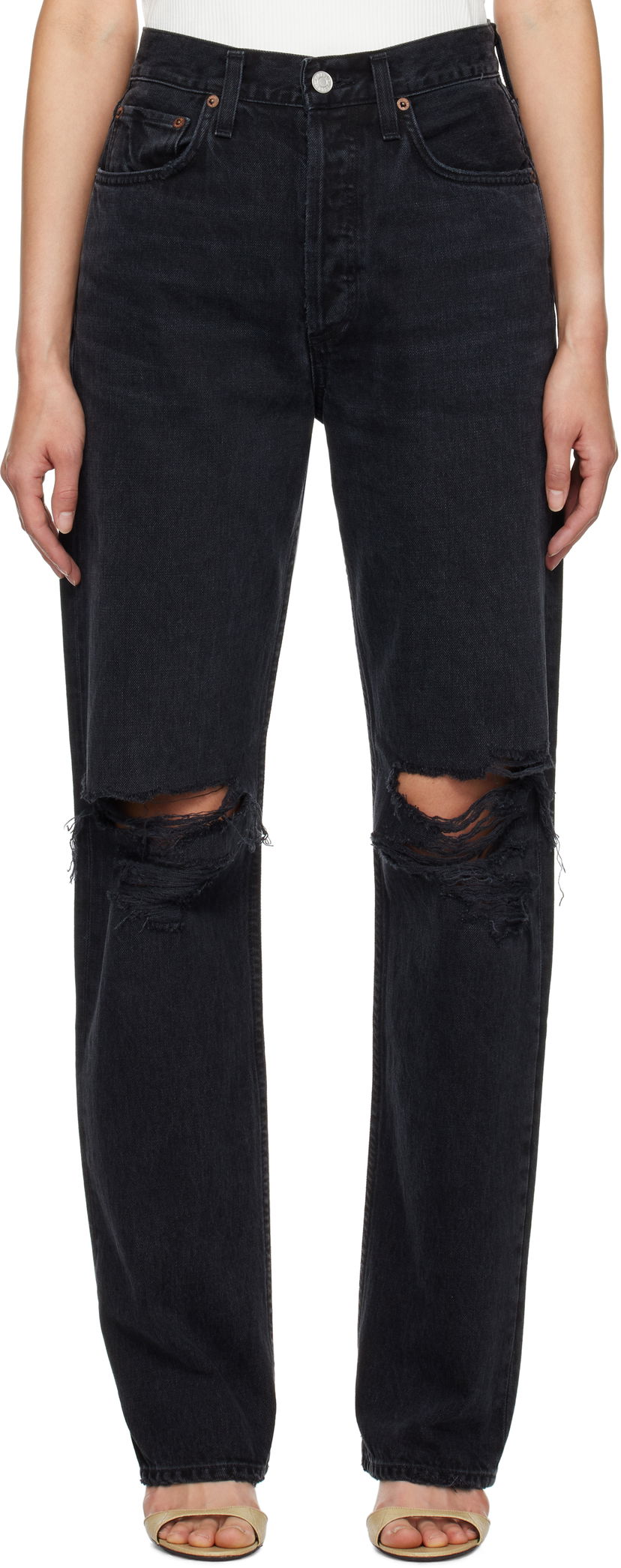 Джинси AGOLDE Kelly Jeans чорний | A199-1157