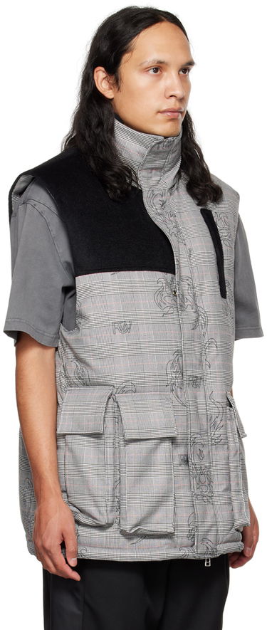 Жилет Feng Chen Wang Feng Chen Wang Printed Down Vest Сірий | FUF14VS02, 1