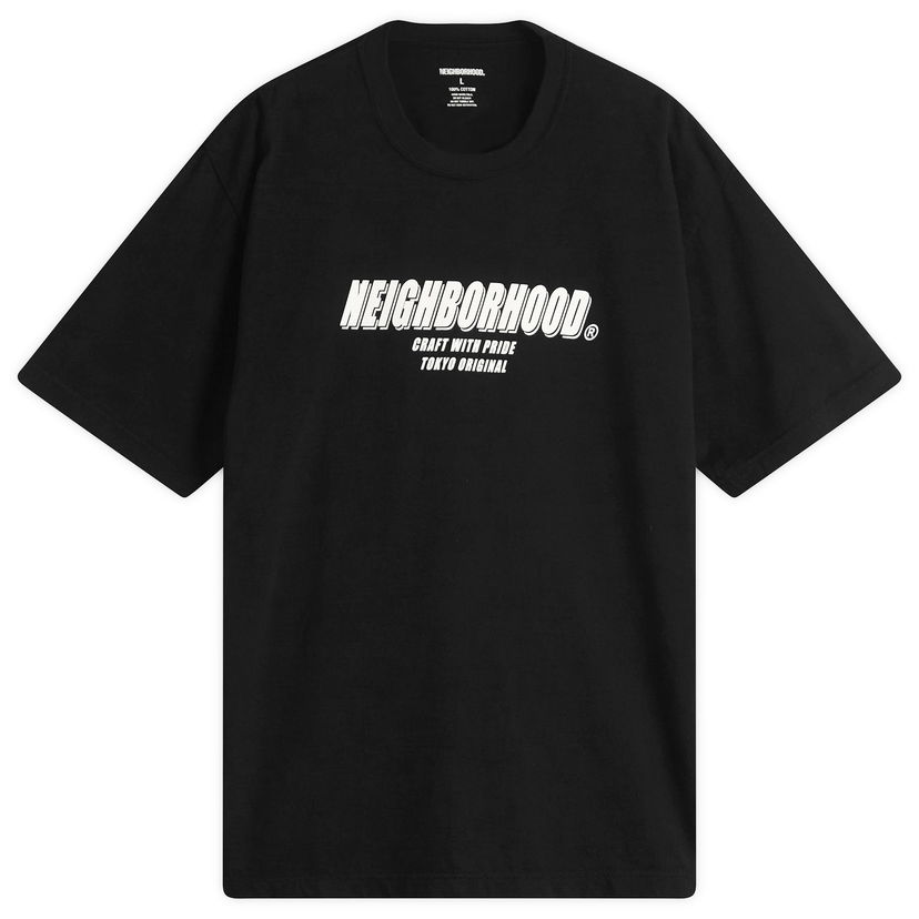 Футболка Neighborhood SS-1 T-Shirt, Size Large чорний | 251PCNH-ST01-BLK