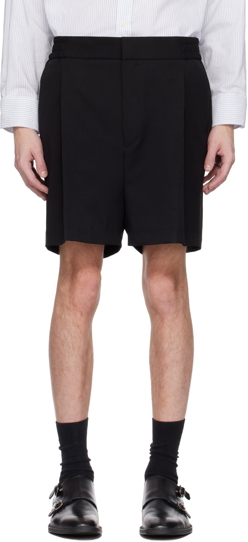 Шорти BOSS Hugo Pleated Shorts чорний | 50540339