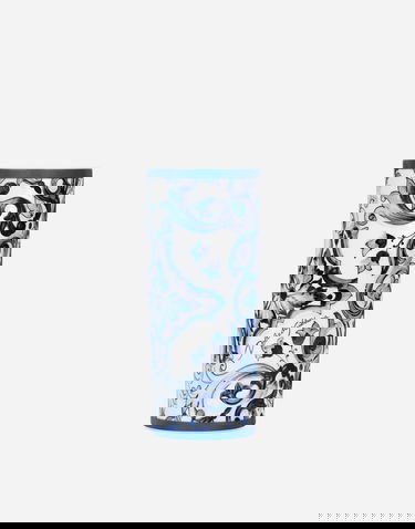 Домашній декор Dolce & Gabbana Dolce & Gabbana Cylindrical Porcelain Majolica-print Vase Різнокольоровий | TCC196TCAMZUB011, 0