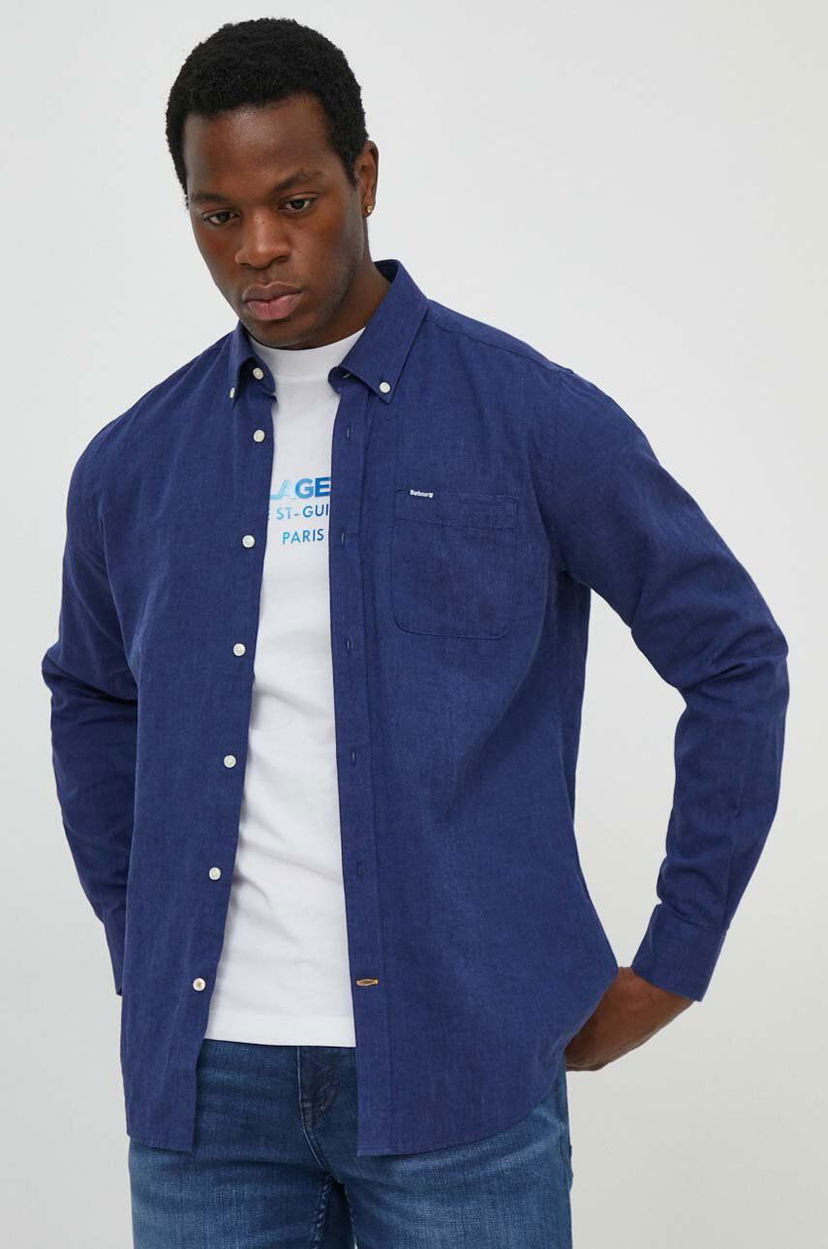 Сорочка Barbour Barbour Slim Fit Button-Down Shirt темно-синій | MSH5090