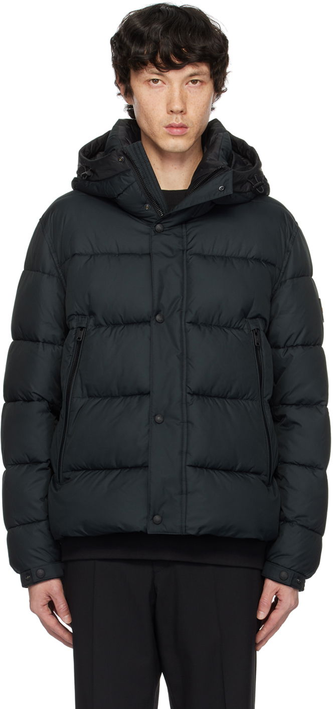 Пуховик BOSS Regular-Fit Puffer Jacket чорний | 50528573