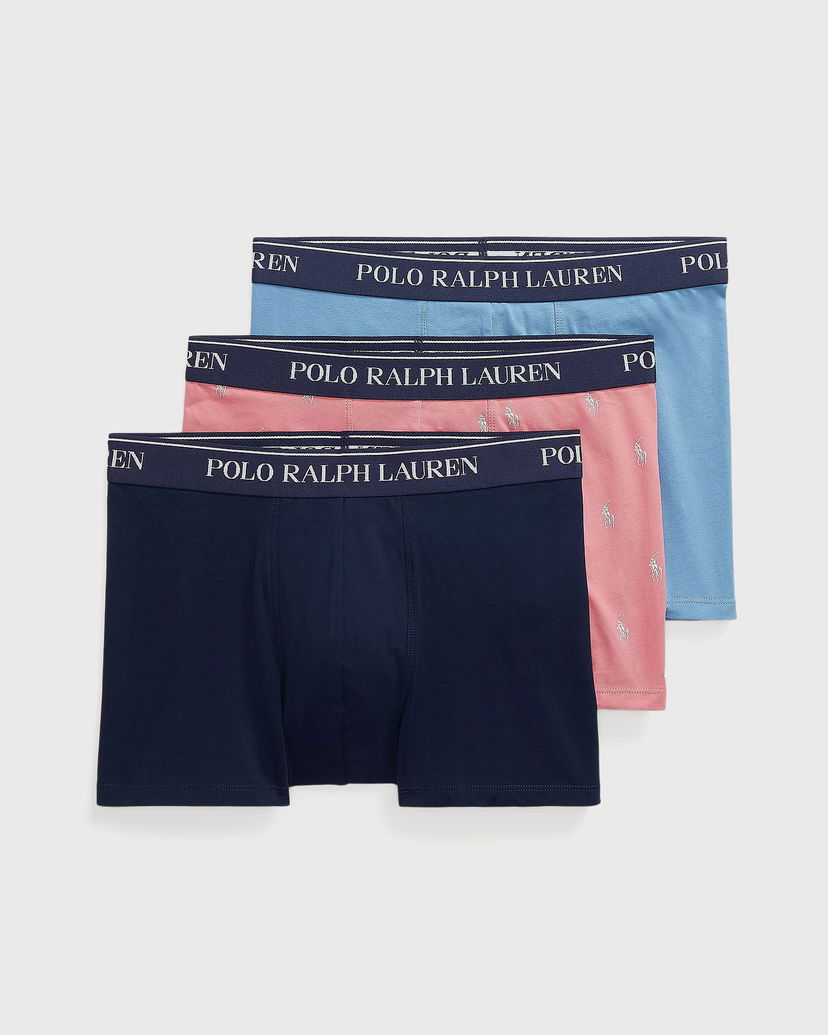 Боксери Polo by Ralph Lauren Classic Trunk 3-Pack Різнокольоровий | 714830299174