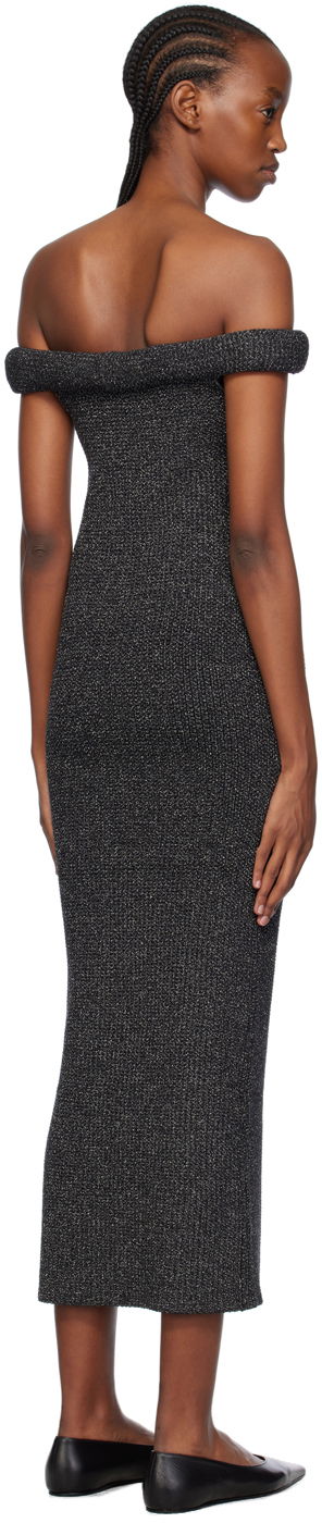 плаття TOTEME TOTEME Off-The-Shoulder Midi Dress Сірий | 241-WRD1179-YA0031, 2