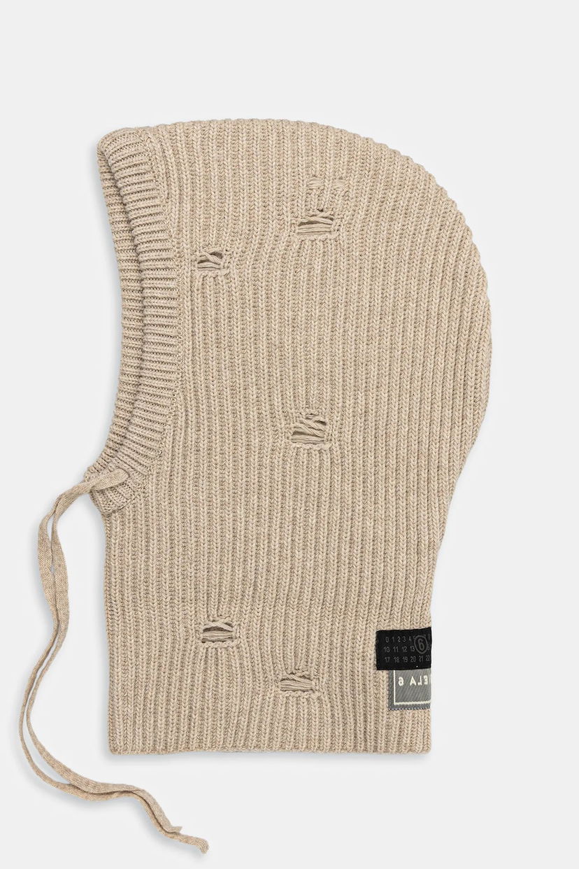 Капелюх Maison Margiela MM6 Maison Margiela Wool Balaclava бежевий | S52TB0008.M13138.806M