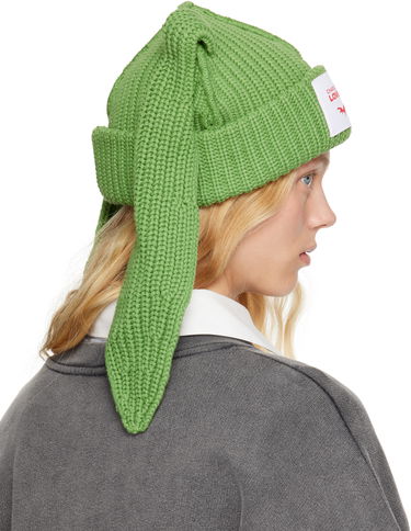 Шапка Charles Jeffrey Loverboy Charles Jeffrey LOVERBOY Chunky Rabbit Beanie Зелений | 54130403, 2
