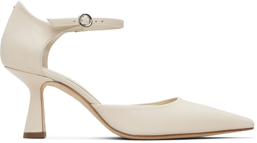 Одяг Aeyde Aeyde Salvi Ankle Strap Heels білий | A11-PU-VDHP75ST167-SS25-100-007
