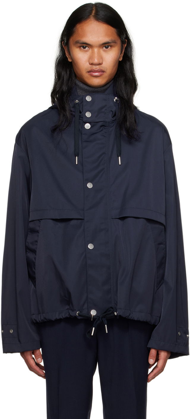 Куртка AMI Short Jacket темно-синій | UJK319.PA0007, 0