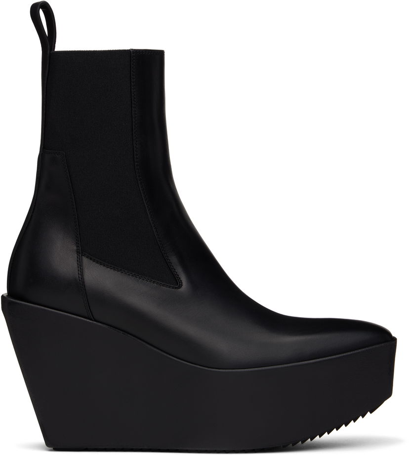 Одяг Rick Owens Rick Owens Hollywood Sliver Platform Beatle Boots чорний | RP01E7851 LOO