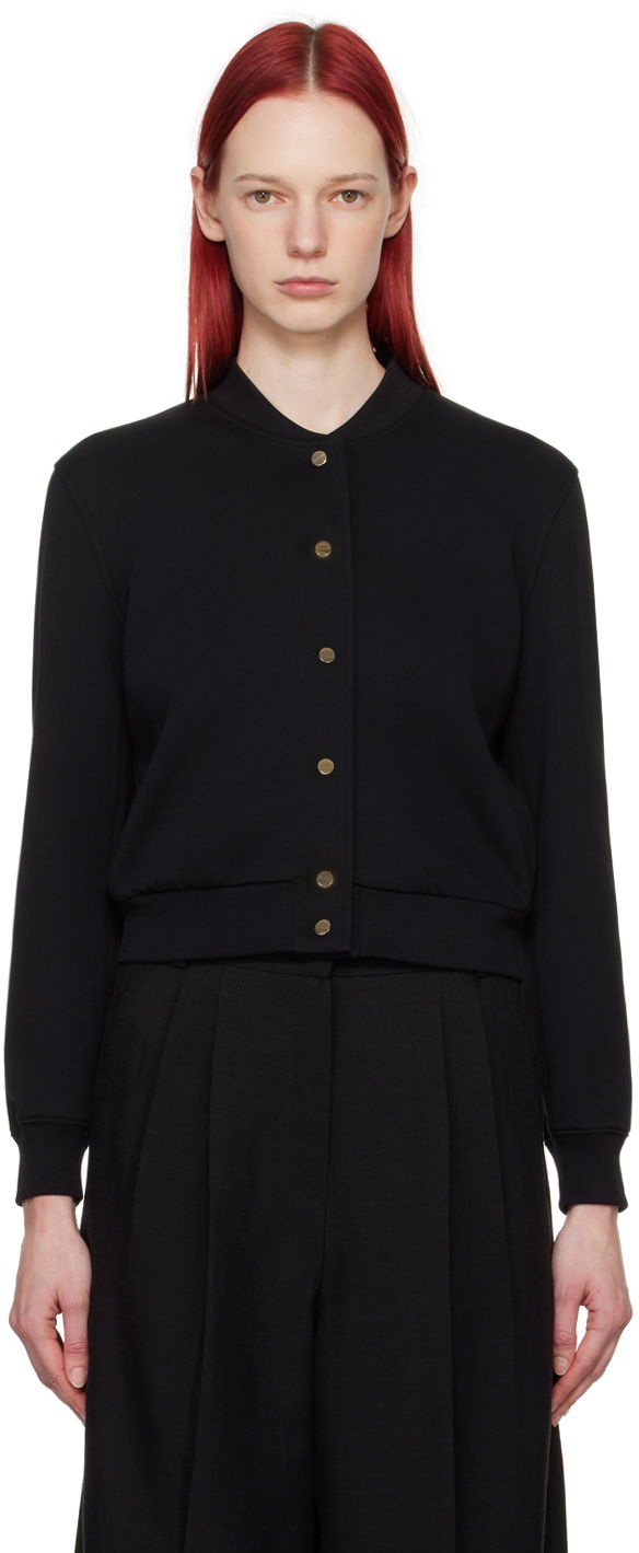Cветр Max Mara Max Mara Barbano Bomber Jacket чорний | 2419911023600