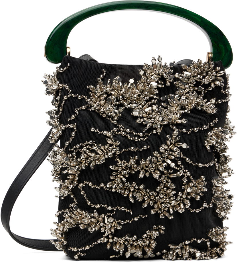 Сумочка Dries Van Noten Dries Van Noten Beaded Mesh Handbag чорний | 251-011522-695
