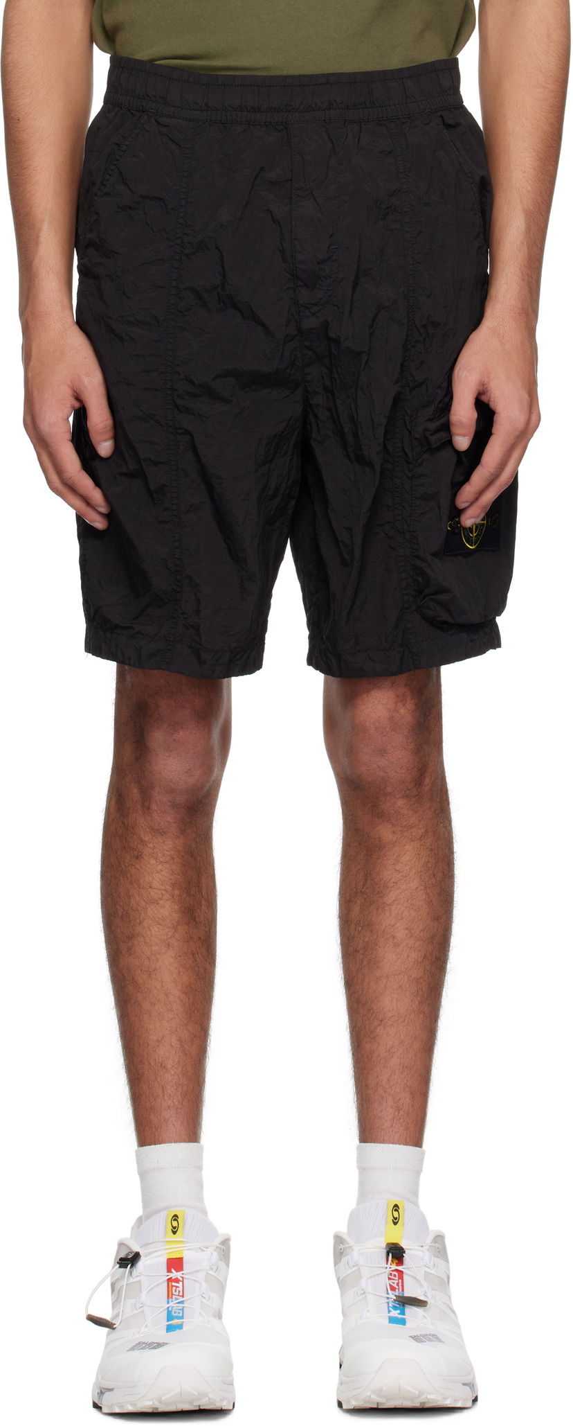 Шорти Stone Island Stone Island Nylon Metal ECONYL Shorts чорний | K1S15 L100007 S0019