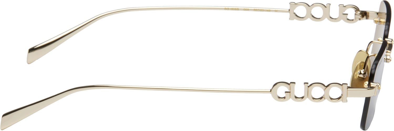 Сонцезахисні окуляри Gucci Gucci 'Gucci' Block Rectangular Sunglasses Металік | GG1808S-003, 1