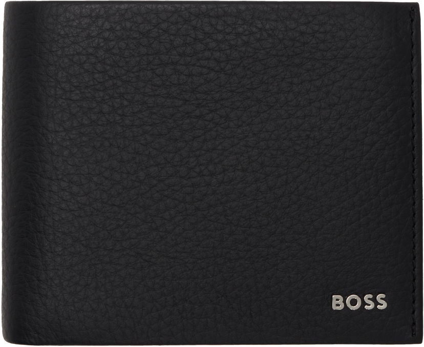Гаманець BOSS Men's Leather Bifold Wallet чорний | 50529505