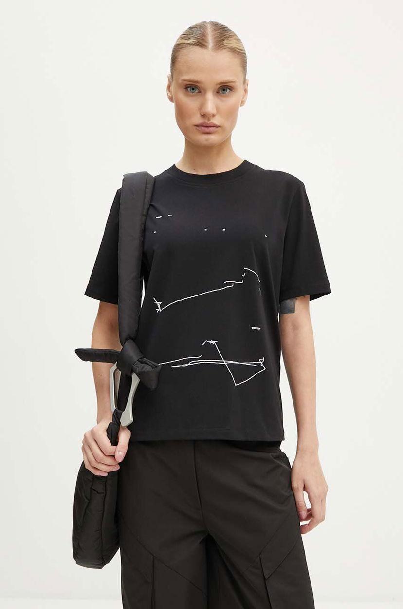 Футболка HELIOT EMIL Print Relaxed-Fit T-Shirt чорний | PREAW24.W.09.126