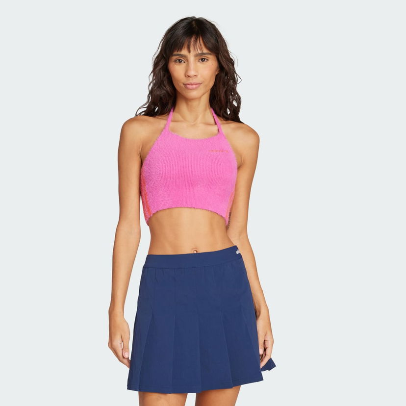 Кроп-топи adidas Performance Halter Knit Top Рожевий | JW6002