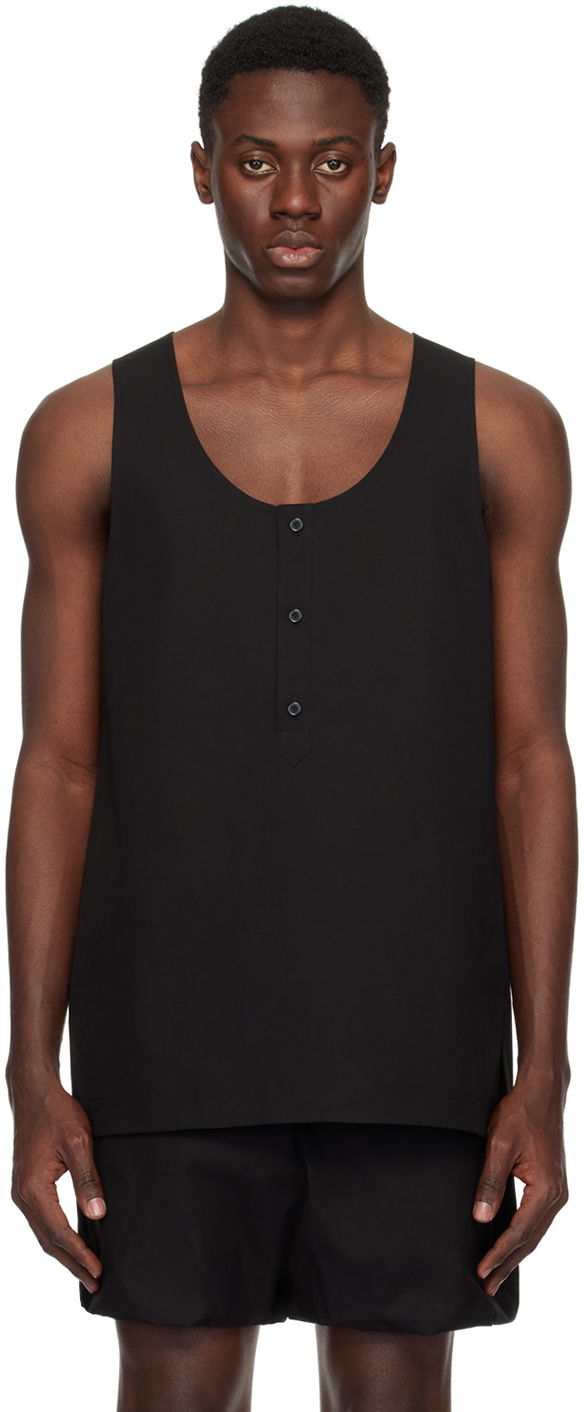 Безрукавка We11done We11done Scoop Neck Tank Top чорний | WD-BL1-24-118-M-BK