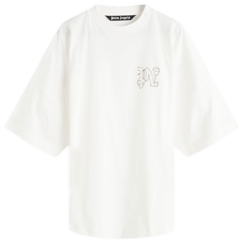 Футболка Palm Angels Monogram T-Shirt білий | PMAA002F24JER0010303