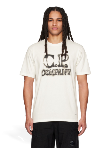 Футболка C.P. Company Blurry T-Shirt білий | 14CMTS348A-005431G