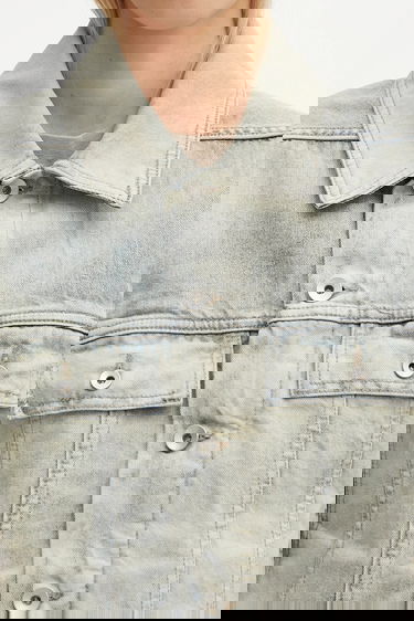 Куртка Rick Owens Rick Owens DRKSHDW Trucker Worker Denim Jacket Синій | DS02E7701.DMP, 3
