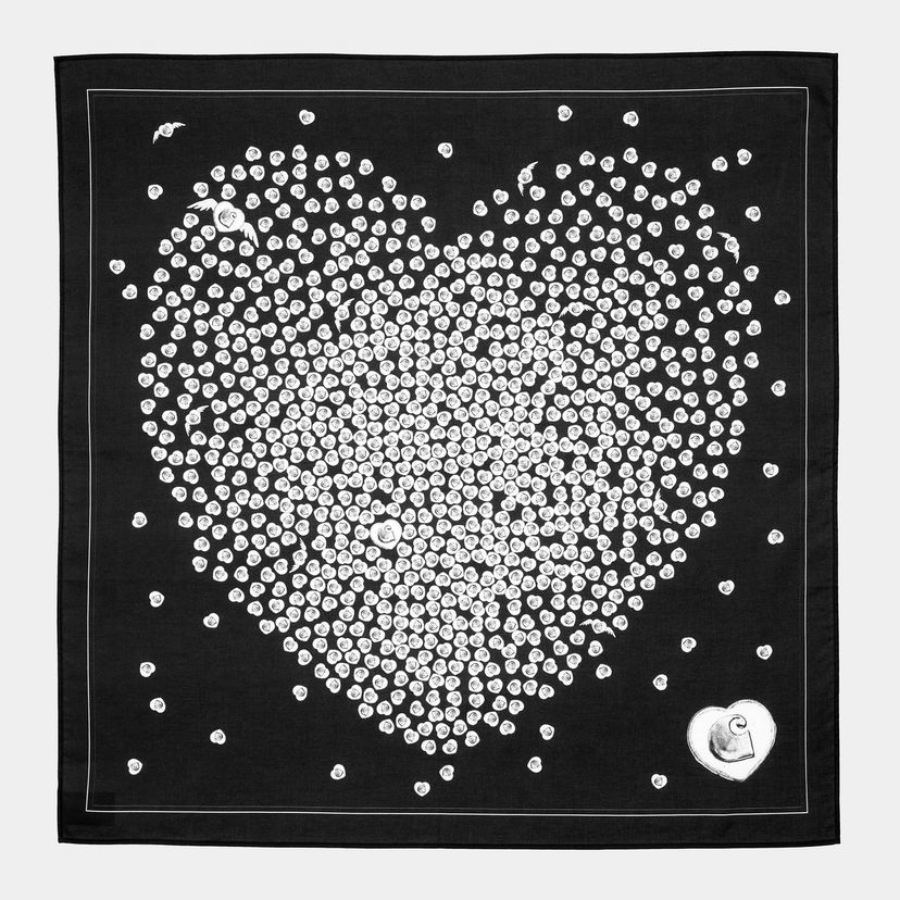 Шарф Carhartt WIP Carhartt WIP Heart to Hartt Bandana чорний | I035746_1