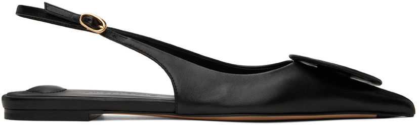 плаття Jacquemus Jacquemus Les Classiques 'Les Slingbacks Duelo Plates' Slingback Ballerina Flats чорний | 24E241FO077-3073