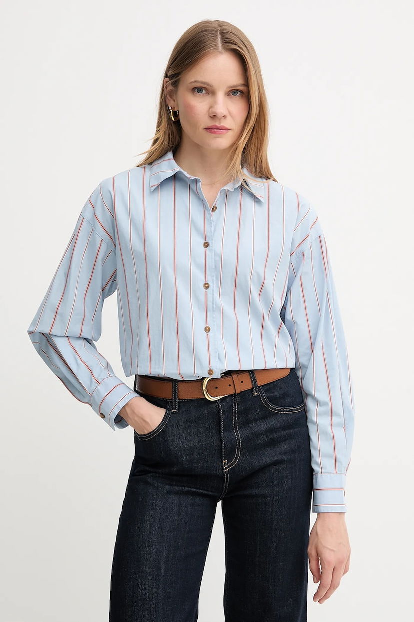 Сорочка Barbour Barbour Saffron Relaxed Fit Button-Down Shirt Синій | LSH1698