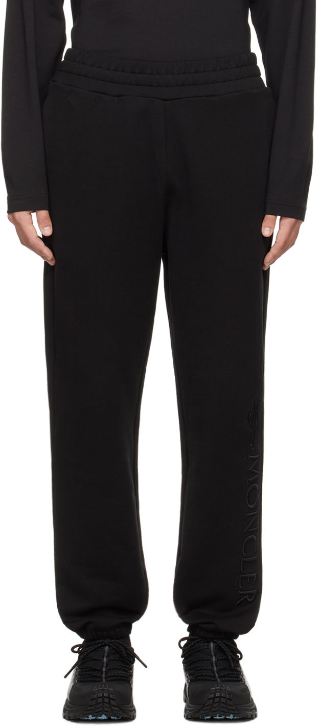 Спортивні штани Moncler Embroidered Sweatpants чорний | J10918H0000289ADW