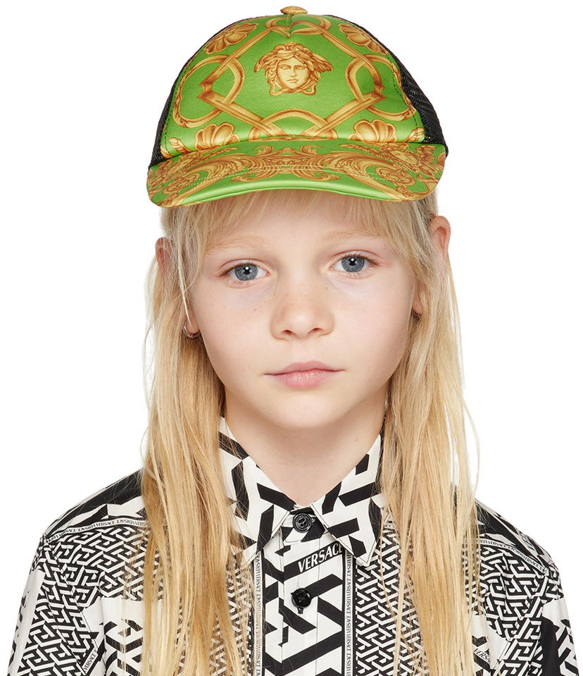 Кепка Versace Kids Heritage Trucker Hat Зелений | 1008201_1A06924