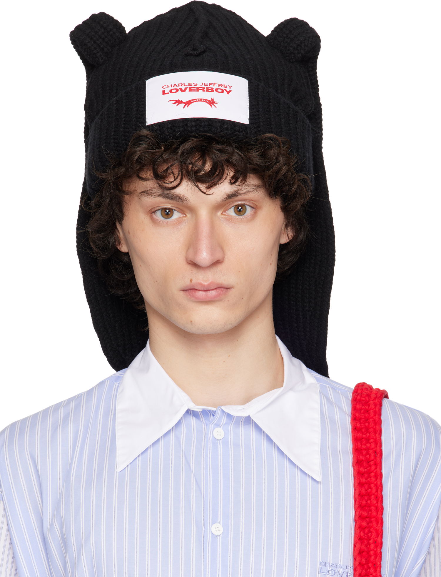Шапка Charles Jeffrey Loverboy Charles Jeffrey LOVERBOY Chunky Rabbit Beanie чорний | 032131101, 0