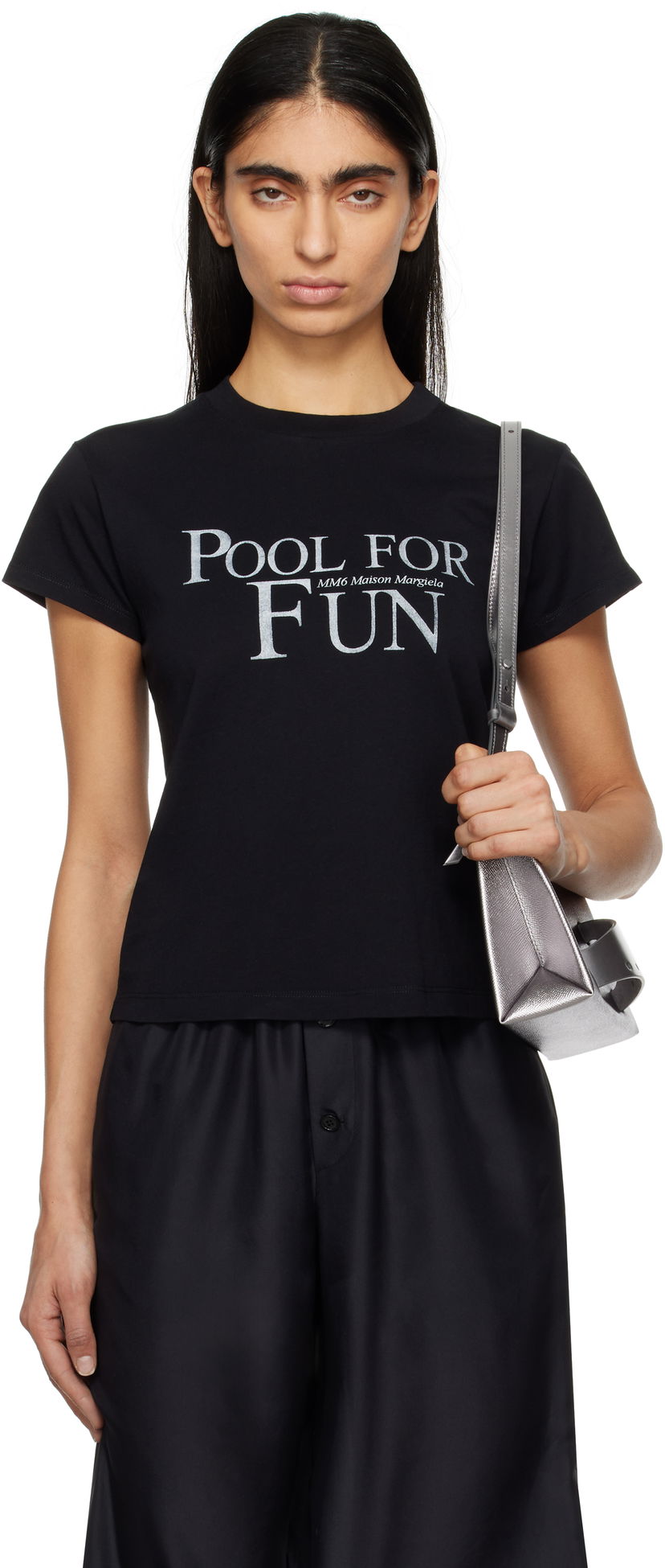 Футболка Maison Margiela MM6 Maison Margiela Pool Print T-Shirt чорний | S52GC0339 S24312