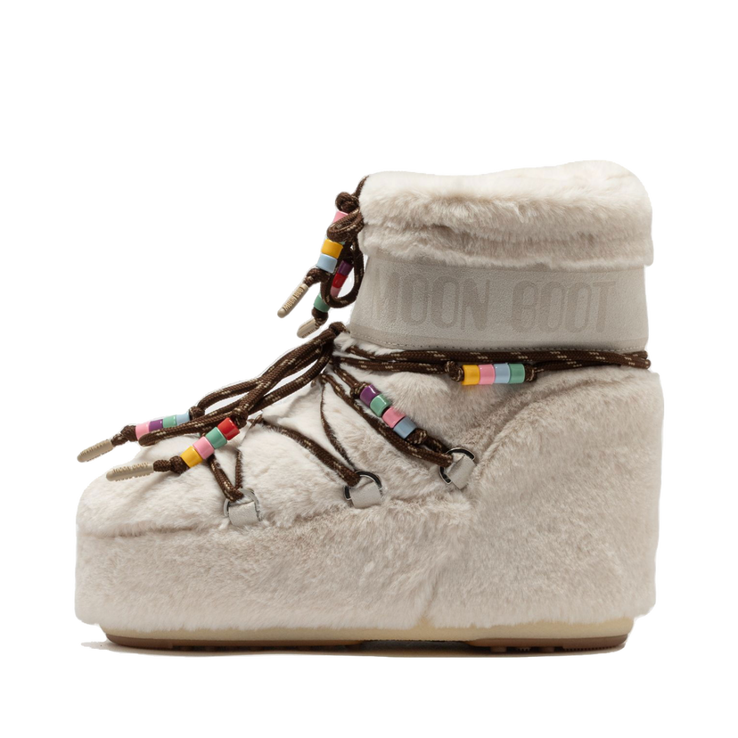 Кросівки та взуття Moon Boot Faux Fur Beads Boots бежевий | 80D1409470-L002