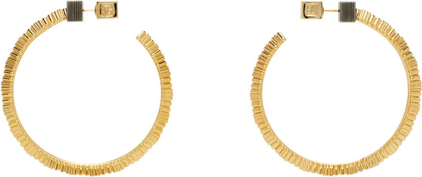 Сережки Balmain Balmain Perfume Hoop Earrings Жовтий | EN0XK486MBEL
