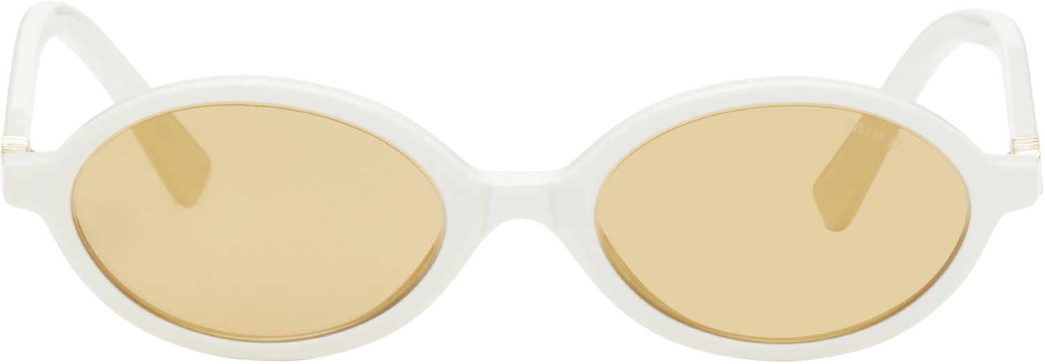 Сонцезахисні окуляри Miu Miu Miu Miu Miu Regard Sunglasses білий | 0MU 04ZS 8056597989268, 0