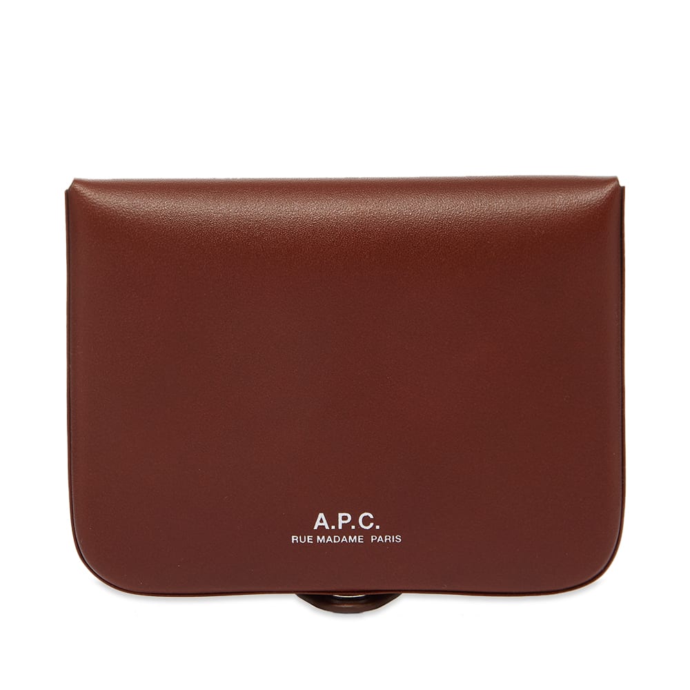 Гаманець A.P.C. Josh Wallet Бордовий | PXAWV-H63176-CAD, 0