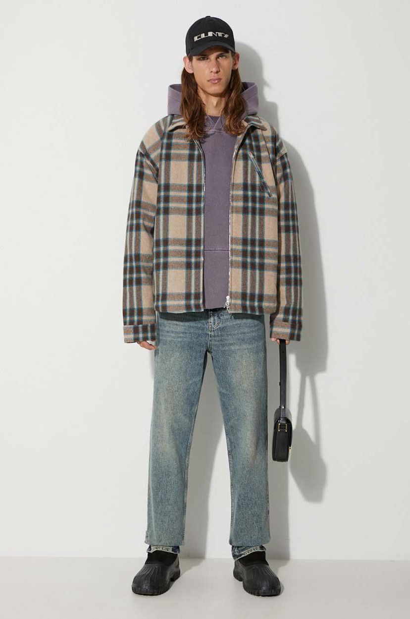 Куртка бомбер Represent Clo Heavy Zip Shirt Jacket Коричневий | MO2001.73