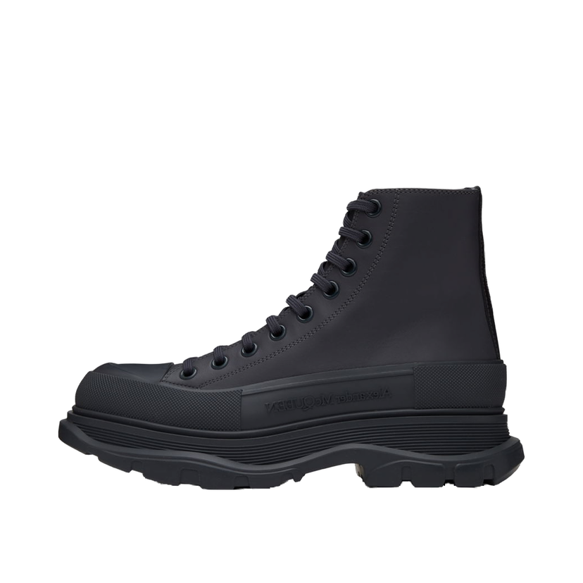 Кросівки та взуття Alexander McQueen Tread Slick High Sneakers чорний | 705661WHZ62
