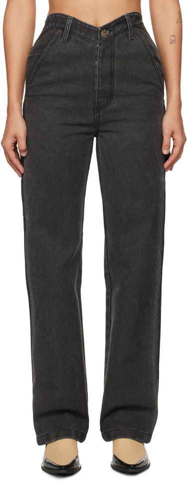Джинси We11done We11done Heart Work Trousers чорний | WD-PT3-24-280-W-BK, 0