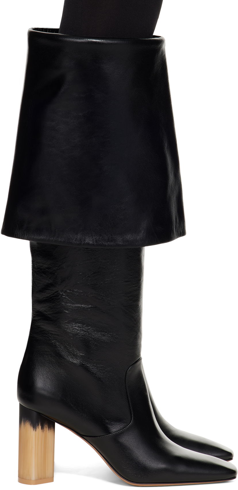 плаття CHLOÉ Chloé Georgia Heeled Tall Boots чорний | CHC25S07YQJ