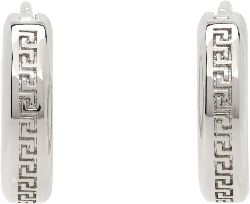 Сережки Versace Versace Greca Hoop Earrings Металік | 1018958_1A00620