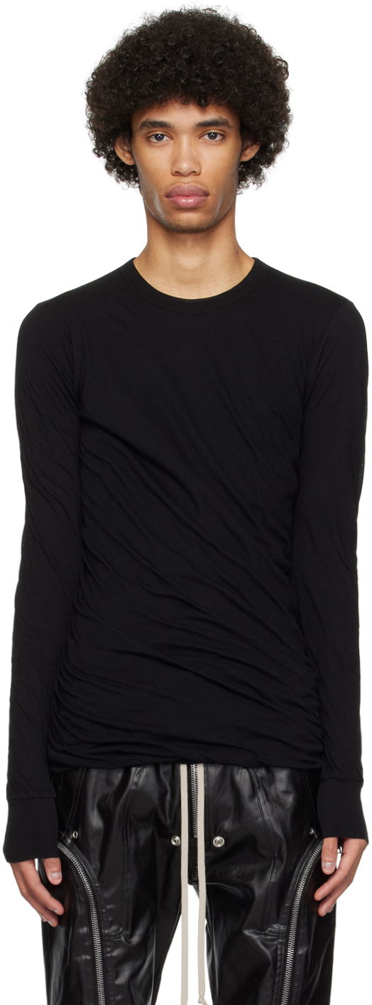 Футболка Rick Owens Double T-Shirt чорний | RU01D3257 UC
