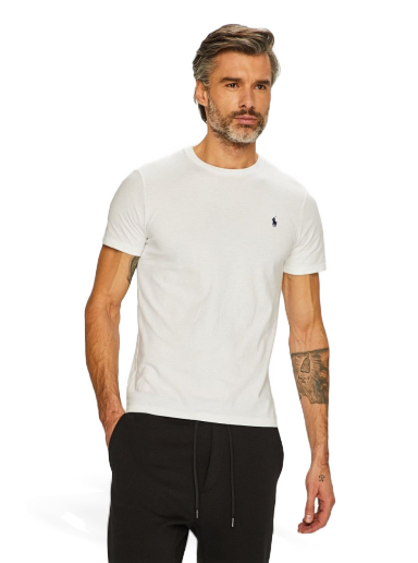 Футболка Polo by Ralph Lauren Custom Fit Tee білий | 710680785003